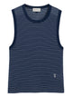 Ami Paris Cotton Striped Tank Top Adc