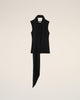 Ami Paris Sleeveless Lavalliere Top