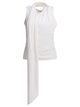 Ami Paris White Viscose Top