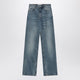 Ami Paris Wide-Leg Jeans In Washed Indigo Denim