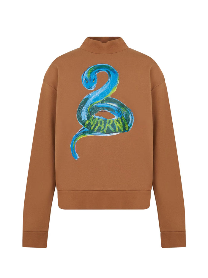 Marni Piton Logo Brushed Organic Sweatshirt