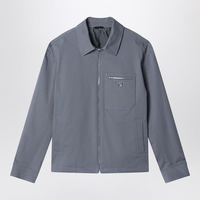 Fendi Grey Gabardine Blouson