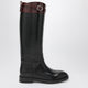 Durazzi Milano Black/Burgundy Two-Tone Boots