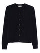 Soft Goat Button Fastening Ribbed Sweater