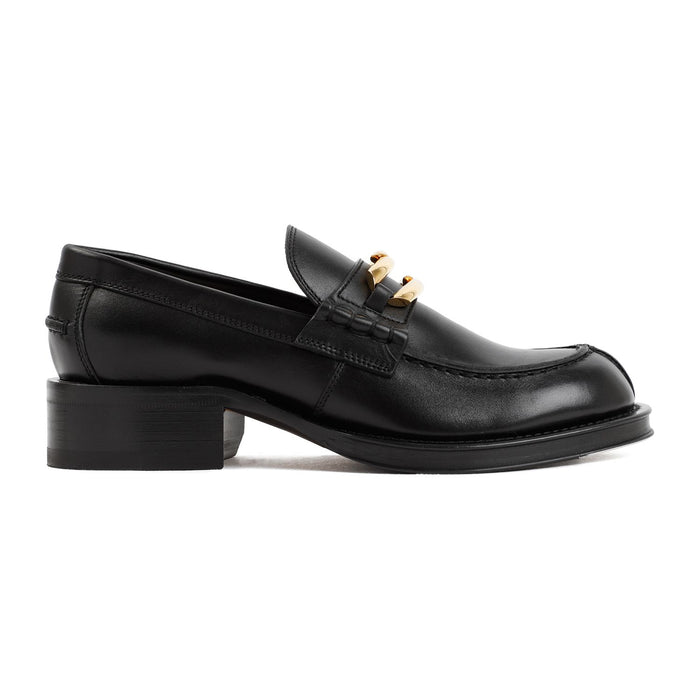 Lanvin Black Leather Medley Loafers