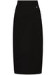 Dolce & Gabbana Black Longuette Viscose Skirt