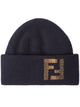 Fendi Blue Fleece Cashmere Beanie Gradient