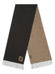 Fendi Reversible Fringed Wool Scarf