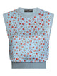 Dolce & Gabbana Blue Silk Sleeveless Twill
