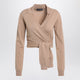 Dolce&Gabbana Beige Wrap Cardigan In Cashmere