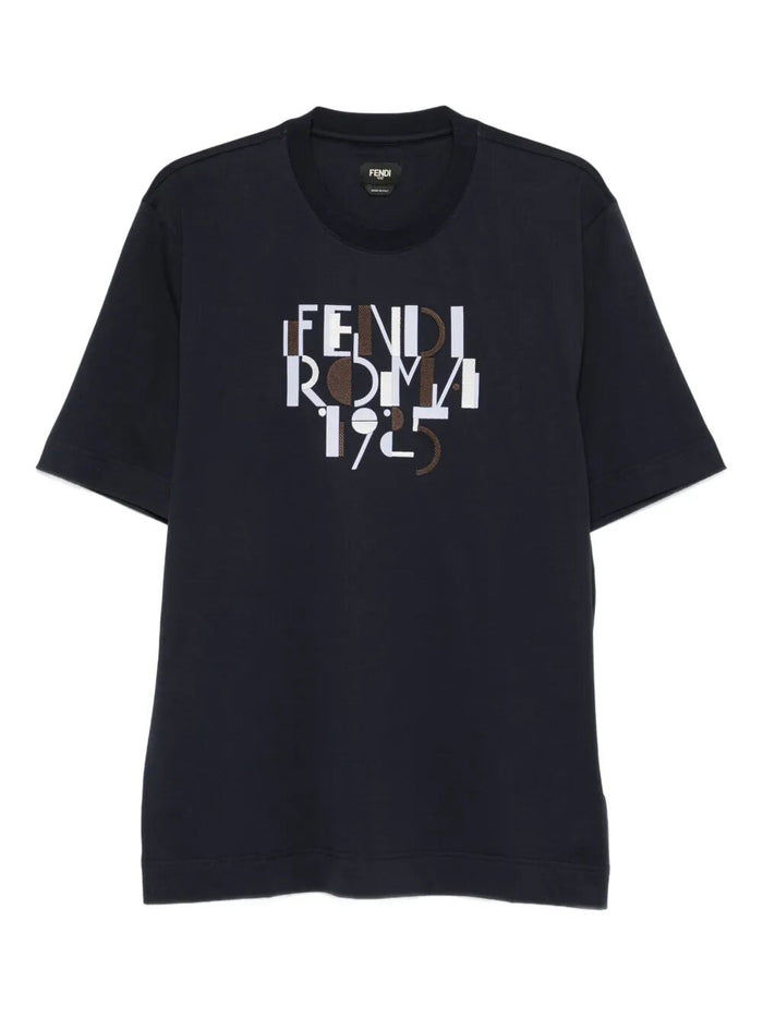 Fendi Graphic Crew Neck T-Shirt