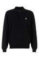Fendi Long Sleeve Wool Knit Polo
