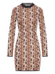 Fendi Pink Viscose Jacquard Dress
