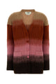 Fendi Gradient Mohair Buttoned Cardigan