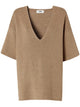 Fendi Brown Linen Top Essential