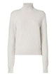 Fendi Powder Pink Stretch Wool Blend Sweater