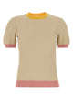 Fendi Ecrù Polo Tshirt With Ff Jacquard