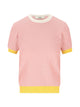 Fendi Round Neck Ribbed Hem