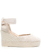 Manebi Yucatán Crochet Cotton Wedge Espadrilles
