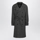 Dolce&Gabbana Grey Wool Double-Breasted Coat