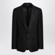Dolce&Gabbana Black Single-Breasted Linen Jacket
