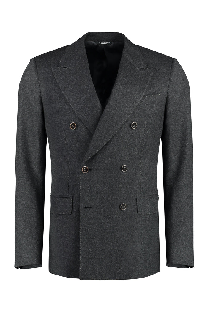 Dolce & Gabbana Double-Breasted Wool Blazer