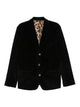 Dolce & Gabbana Black Ribbed Single-Breasted Blazer