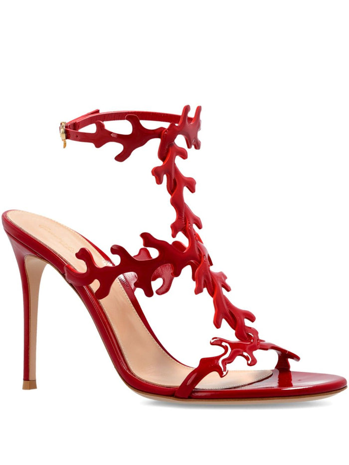 Gianvito Rossi Cut-Out Ankle Strap Stilettos