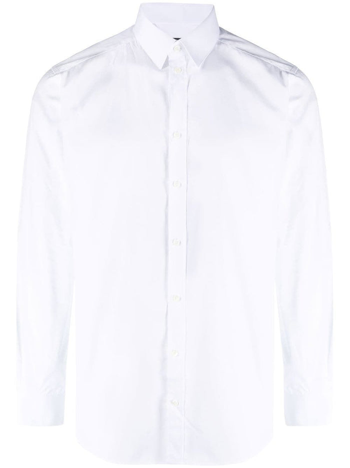 Dolce & Gabbana Gold Fit White Cotton Shirt