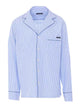 Dolce & Gabbana Blue And Wwhite Shirt