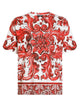 Dolce & Gabbana Majolica-Print Cotton T-Shirt
