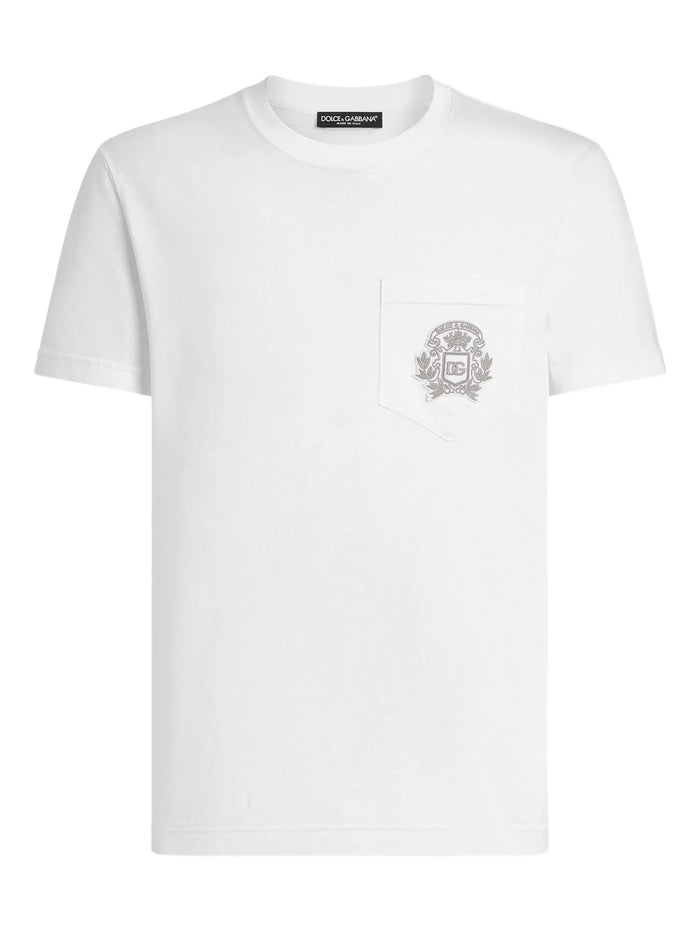 Dolce & Gabbana White Cotton T-Shirt