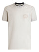 Dolce & Gabbana White Technical Piqué Cotton Tshirt With Embroidery