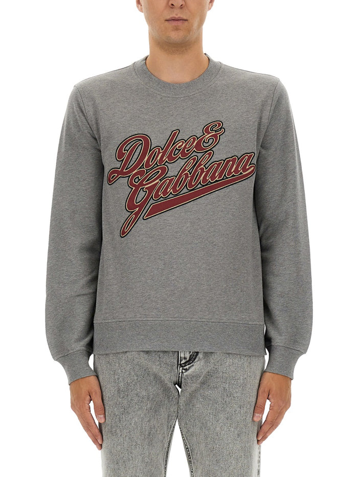 Dolce & Gabbana Grey Cotton Sweatshirts