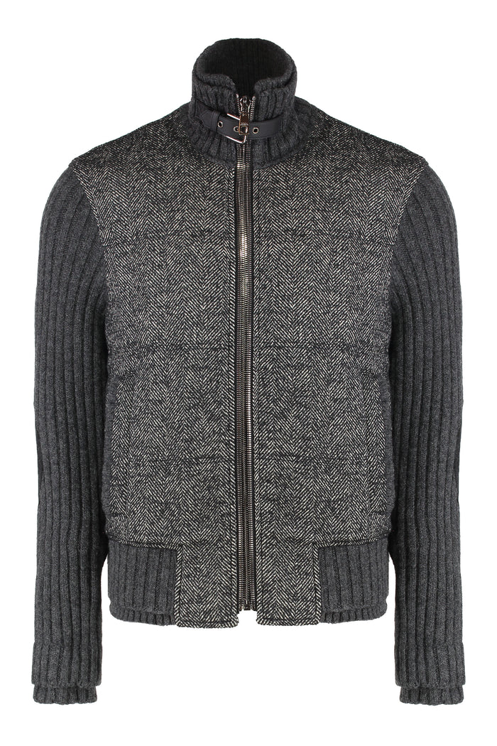 Dolce & Gabbana Pied-De-Poule Patterned Jacket In Knitwear