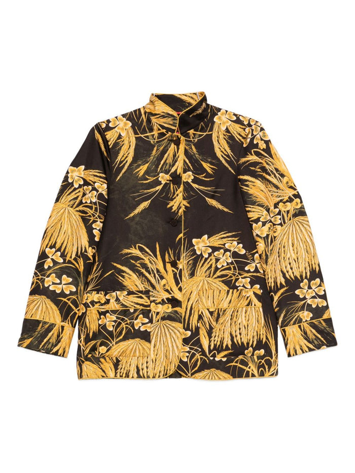 F.r.s For Restless Sleepers Printed Silk Shirt