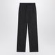 Max Mara Midnight Blue Trousers In Cotton Denim Effect