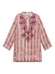 Tagliatore Pink Vertical Stripes Mens Jacket