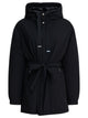 Herno Black Hooded Padded Coat