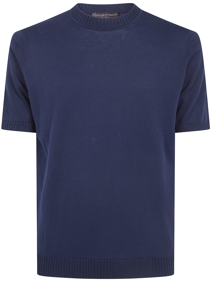 Filippo De Laurentiis Short Sleeves Round Neck Sweater