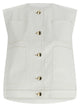 Fabiana Filippi Denim And Knit Vest