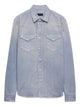 Prada Powder Blue Gabardine Shirt