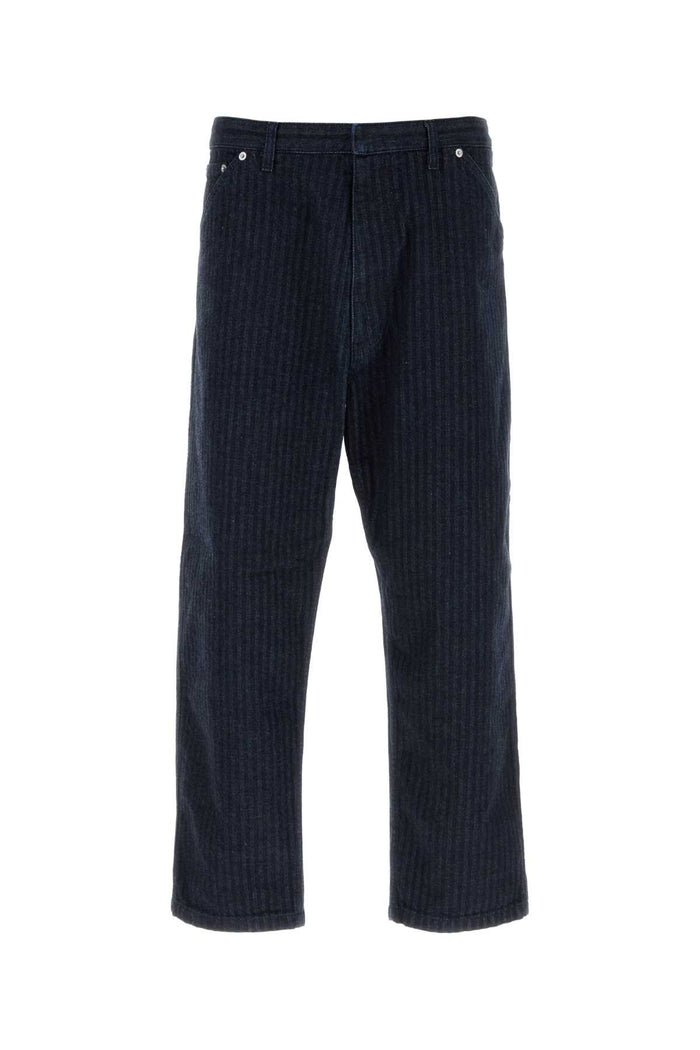 Prada Embroidered Denim Jeans