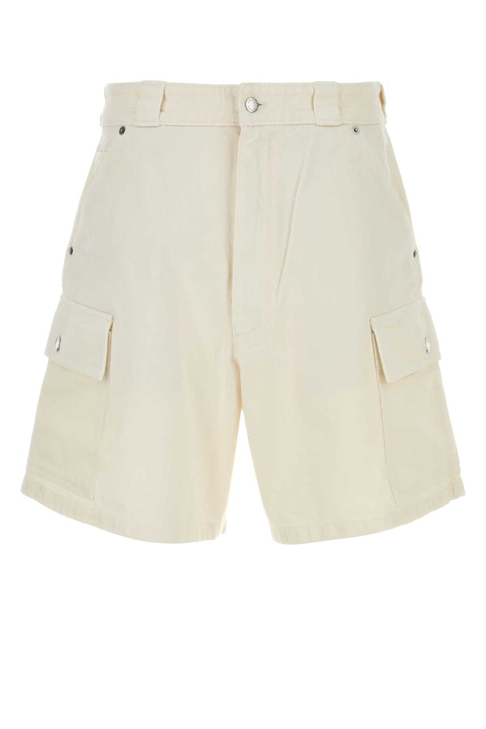 Prada White Denim Bermuda Shorts