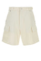 Prada White Denim Bermuda Shorts