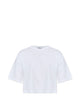 Balmain Small " Paris" Emb Cropped T-Shirt