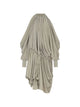 Balmain Open Shoulder Fluid Crepe Dress
