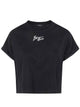 Balmain Short Sleeves " Paris" Cropped T-Shirt