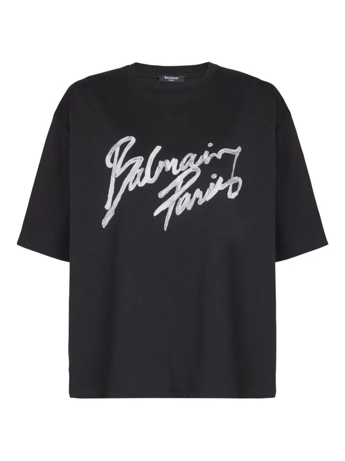 Balmain Balmain Brush Print T-Shirt