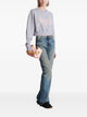 Balmain " Paris" Cropped Roundneck Sweater
